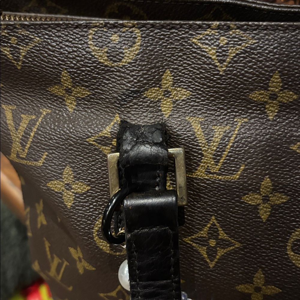 LOUIS VUITTON Cabas Piano Tote Bag Monogram Canvas Leather V10071 COA - Picture 3 of 15